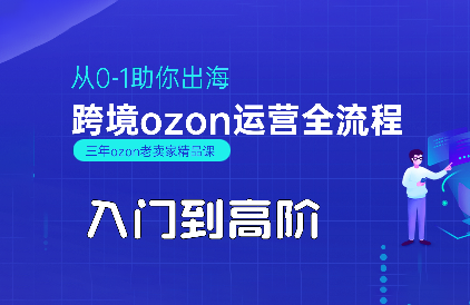 悟空跨境·OZON入门到高阶全流程-巴叔叔资源网