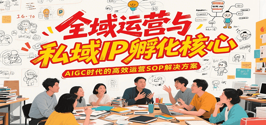 全域运营与私域IP孵化核心，AIGC时代的高效运营SOP解决方案-巴叔叔资源网