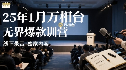 25年1月万相台无界爆款特训营线下录音-巴叔叔资源网