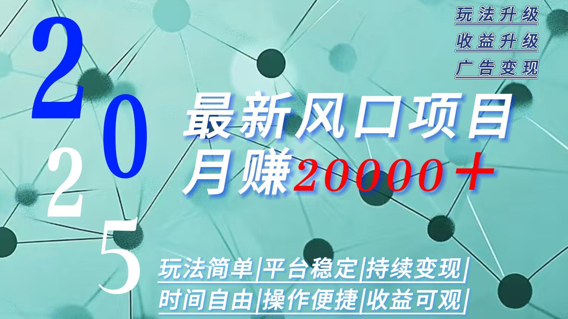 2025广告赛道新风口-月赚2W＋玩法简单，时间自由-巴叔叔资源网