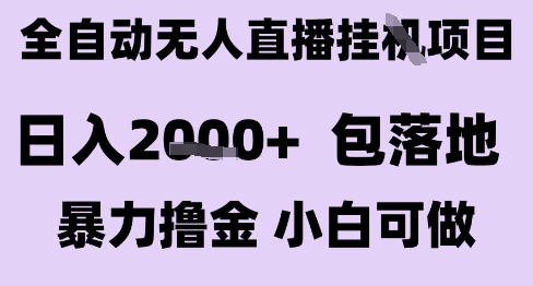 最新全自动抖音无人直播挂G项目，日入2k+ 包落地暴力撸金，小白可做【揭秘】-巴叔叔资源网