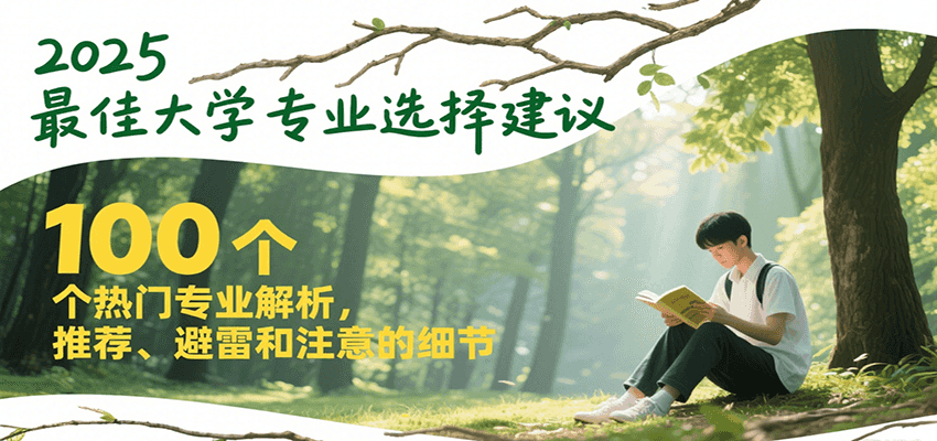 2025最佳大学专业选择建议，100个热门专业解析，推荐、避雷和注意的细节-巴叔叔资源网