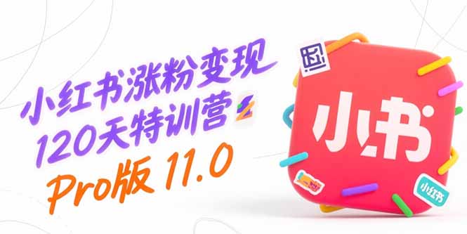 小红书涨粉变现120天特训营Pro版11.0：从0到1掌握平台运营,内容制作和变现-巴叔叔资源网