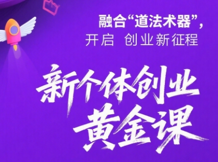 新个体创业黄金课：道法术器四维抢占2025红利-巴叔叔资源网