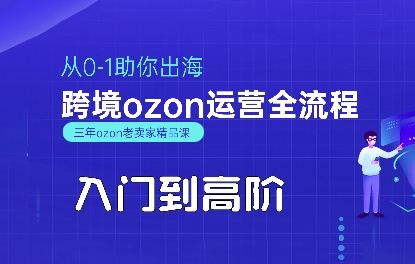 OZON入门到高阶全流程，从0-1助你出海，跨境ozon运营全流程-巴叔叔资源网