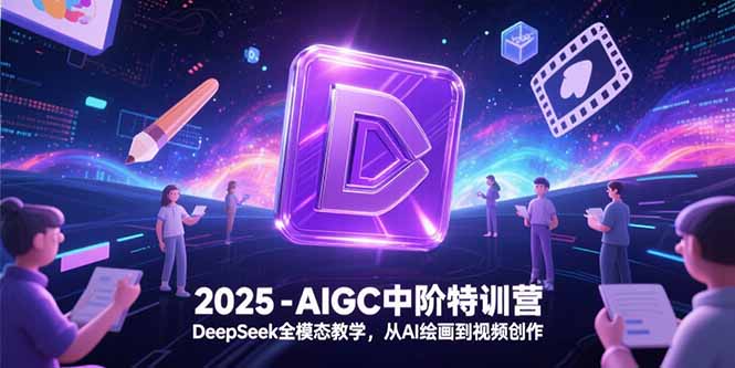 2025-AIGC中阶特训营，DeepSeek全模态教学，从AI绘画到视频创作-巴叔叔资源网
