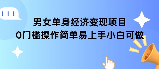 女单身经济项目变现周期长可复购率高日入1k+-巴叔叔资源网