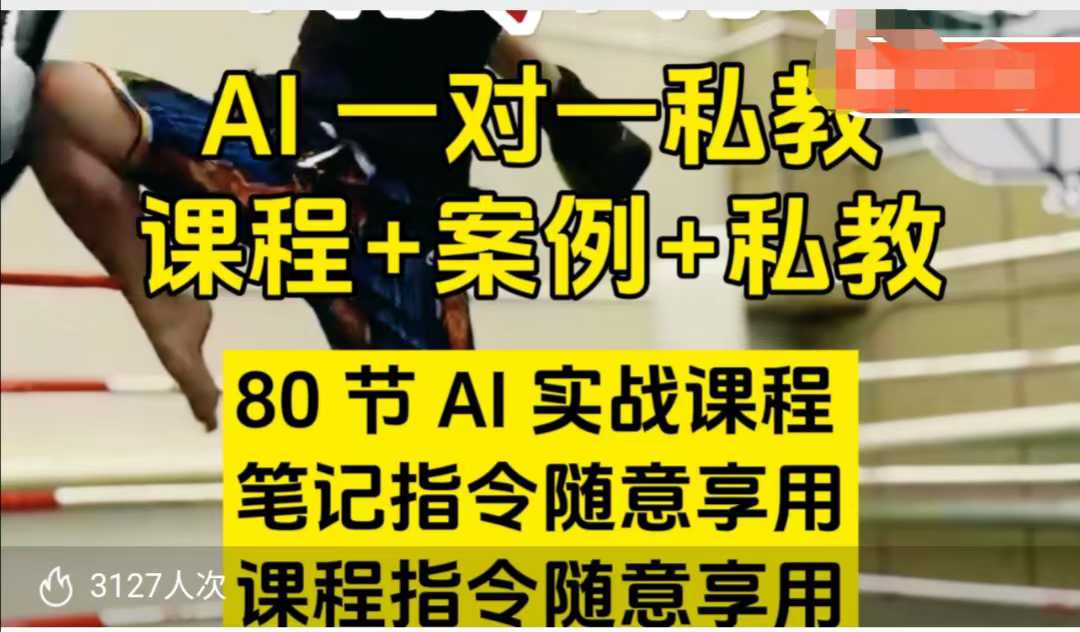 AI指令实战课，课程+案例，80节AI实战课程，笔记指令随意享用，课程指令随意享用(更新7月)-巴叔叔资源网