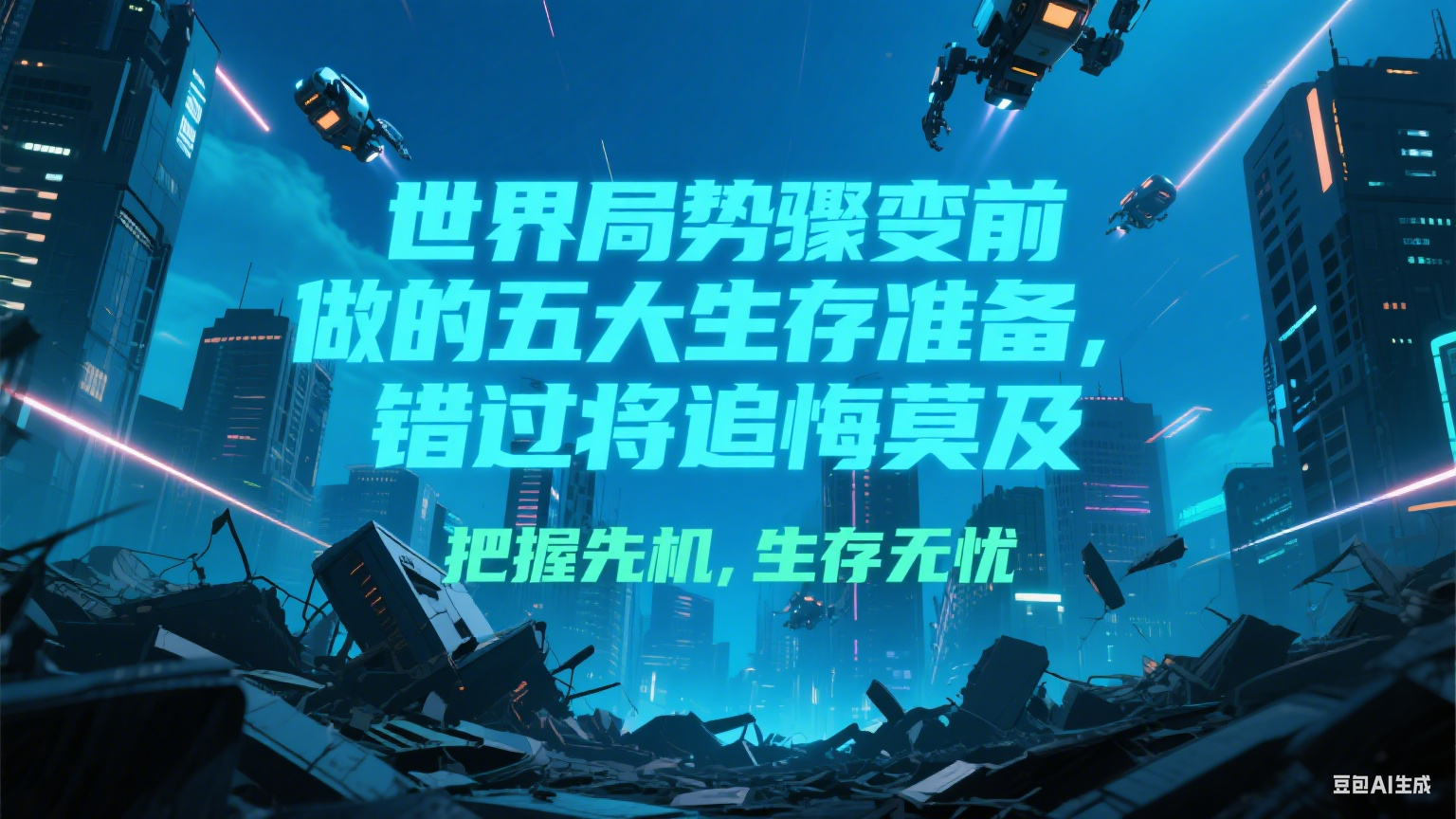 付费文章《世界局势骤变前必做的五大生存准备，错过将追悔莫及》-巴叔叔资源网