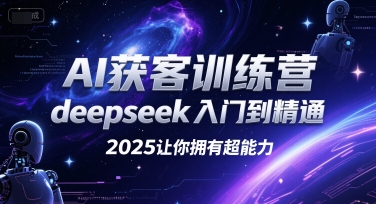 AI获客训练营，deepseek入门到精通，2025让你拥有超能力-巴叔叔资源网