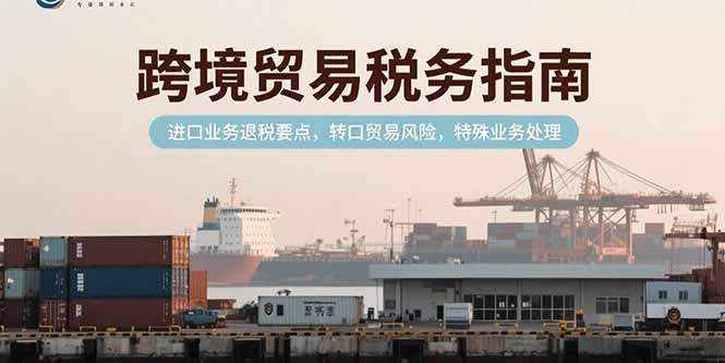 跨境贸易税务指南，进口业务退税要点，转口贸易风险，特殊业务处理-巴叔叔资源网