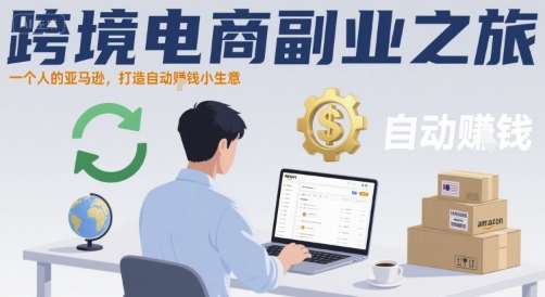 跨境电商副业之旅，一个人的亚马逊，打造自动賺钱小生意-巴叔叔资源网
