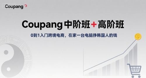 Coupang中阶班+高阶班，0到1入门跨境电商，在家一台电脑挣韩国人的钱-巴叔叔资源网